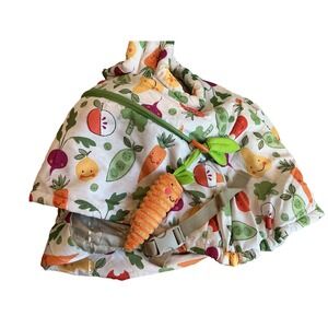 Boppy Shopping Cart Cover  & Restaurant High Chair Cover Farmers Market Veggies